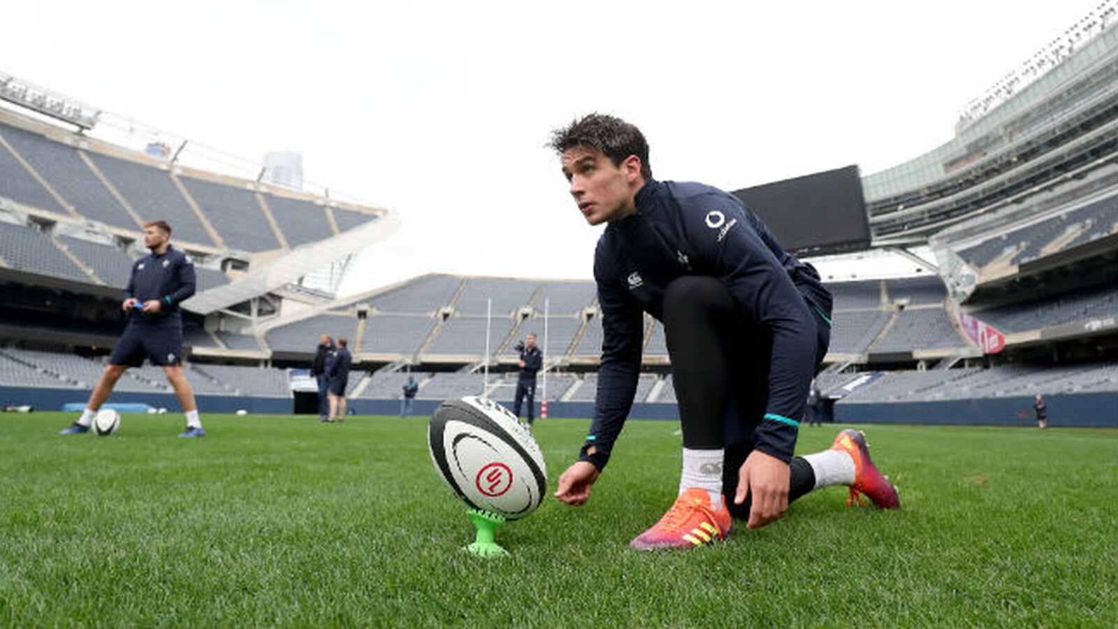 Irish Rugby TV: Joey Carbery At Kicking Practice In Soldier Field ...