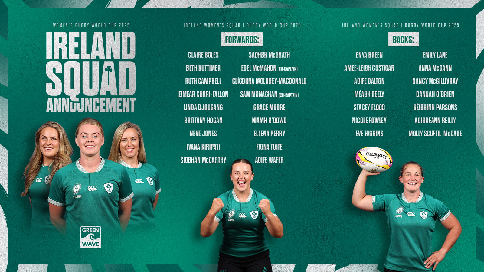 Ireland's Squad Named For Women's Rugby World Cup 2025 | Irish Rugby