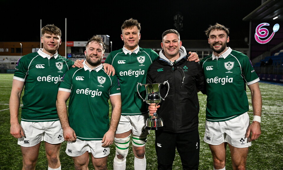 Ballynahinch representatives with the Dalriada Cup