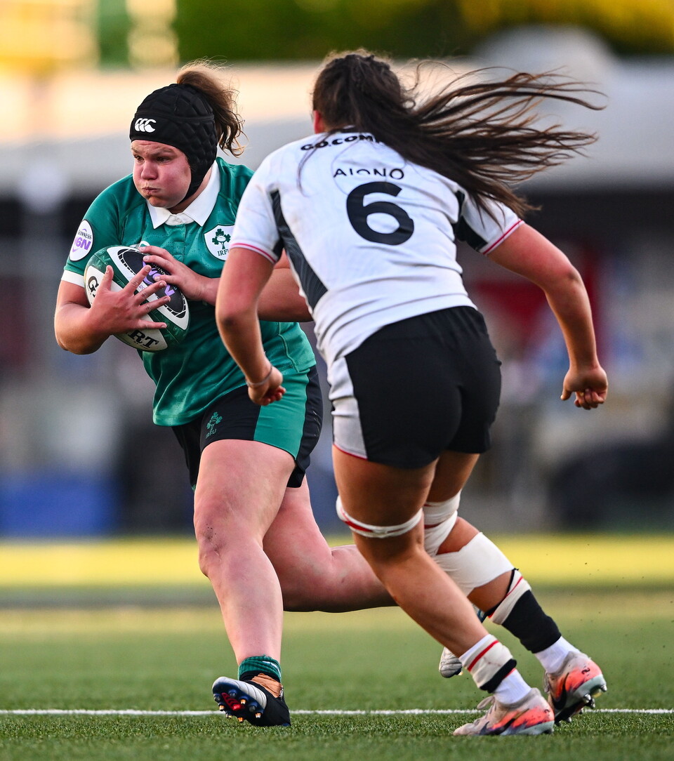 Ellena Perry in action against Wales