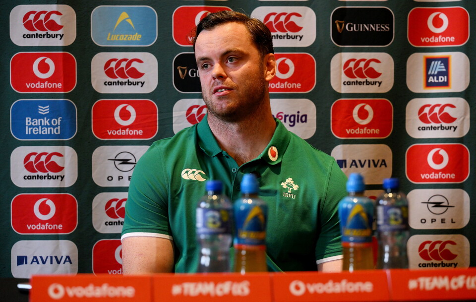 James Ryan during an Ireland press conference