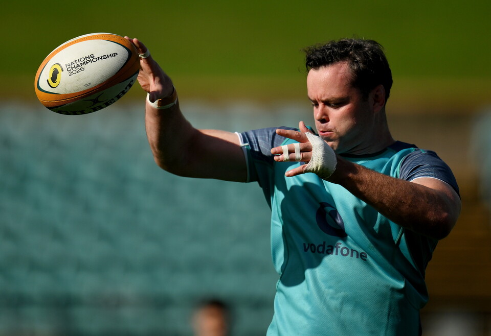 James Ryan training with Ireland