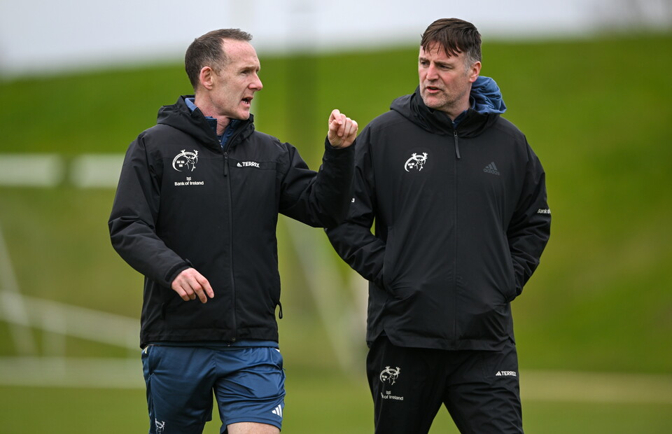 Munster's Ian Costello and Gar Prendergast