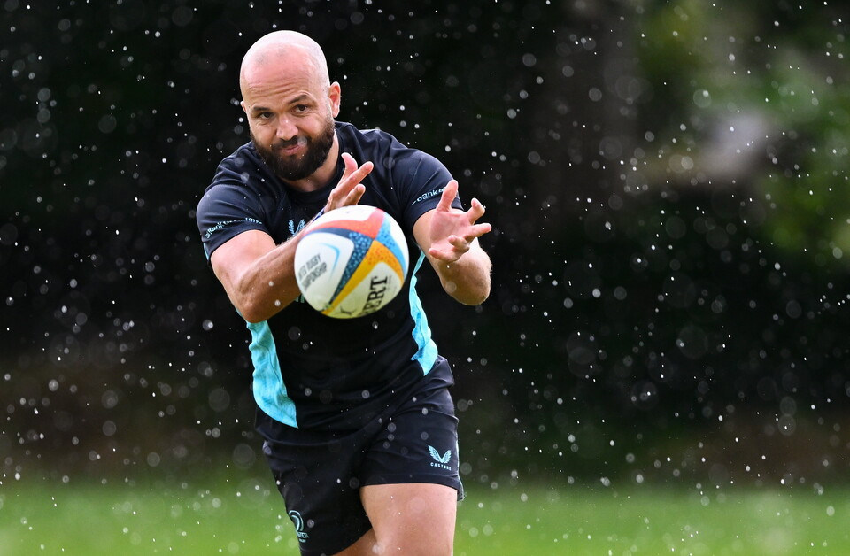 Jamison Gibson-Park training with Leinster