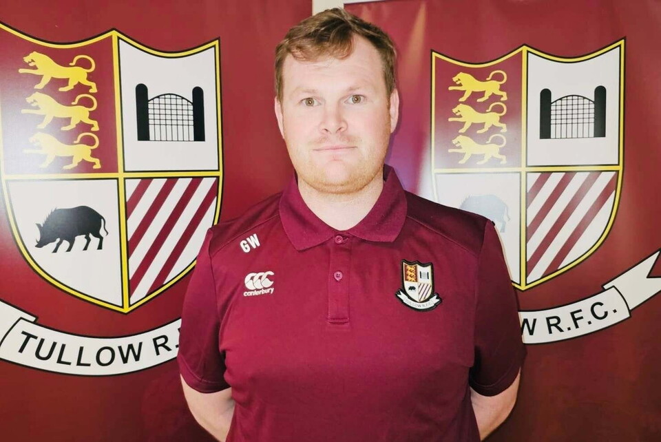 Tullow Women's assistant coach Gavin Whitney