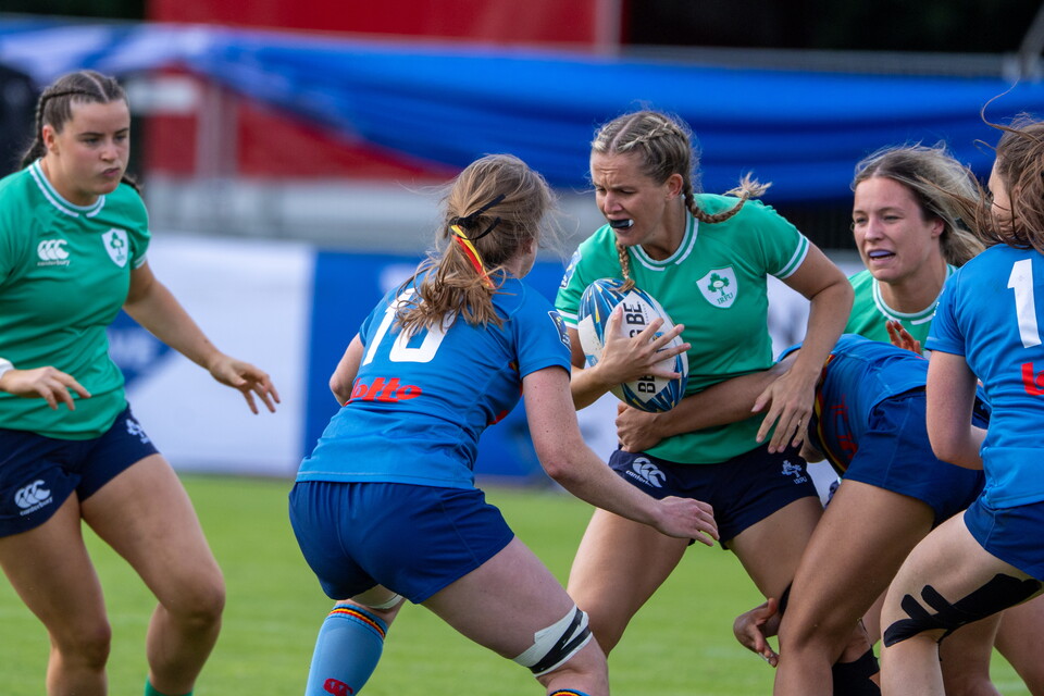 Kyah Coady made her Ireland Sevens debut against Belgium