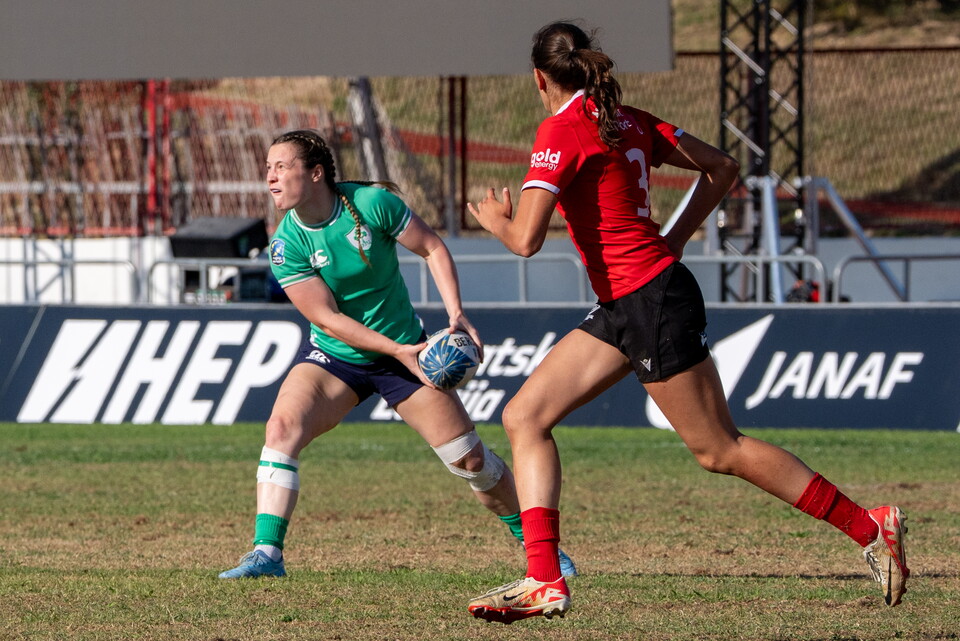 Alana McInerney in action against Portugal
