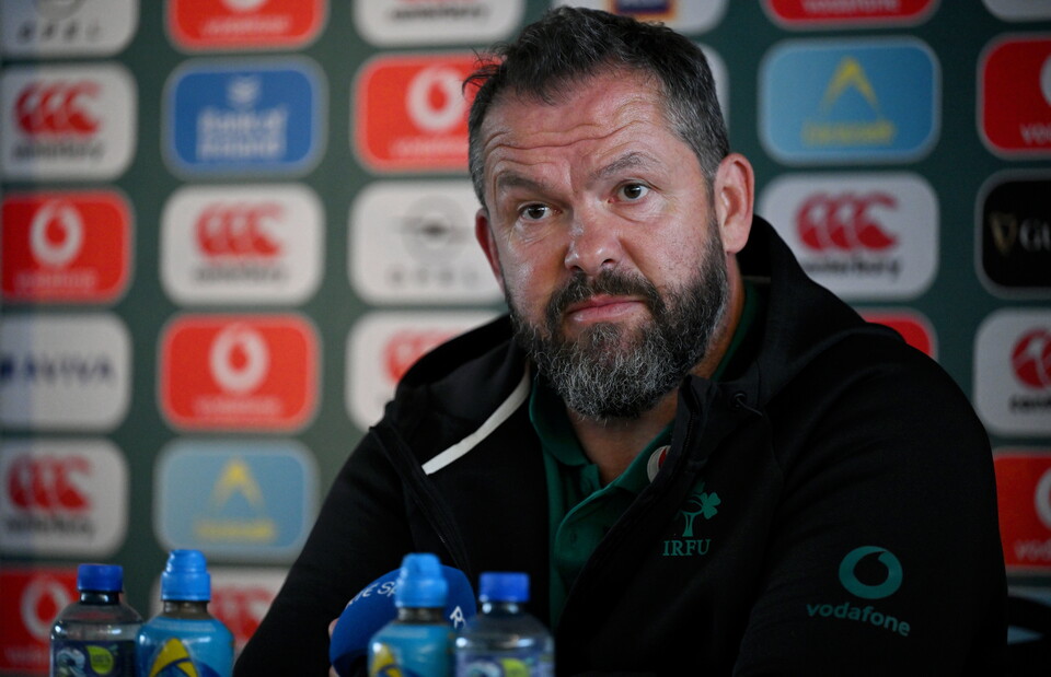 Ireland head coach Andy Farrell
