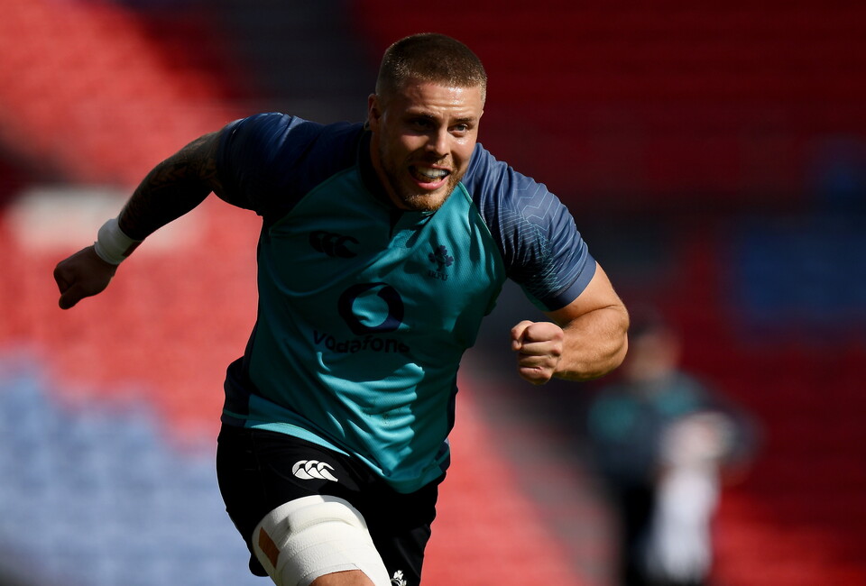 Sean Jansen training with the Ireland squad
