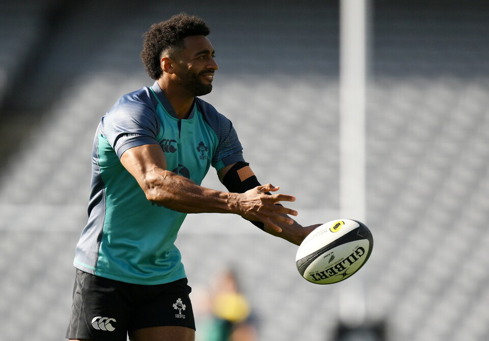 Robert Baloucoune during the Captain's Run in Auckland