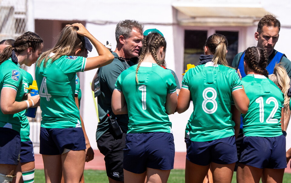 James Topping gives a team talk