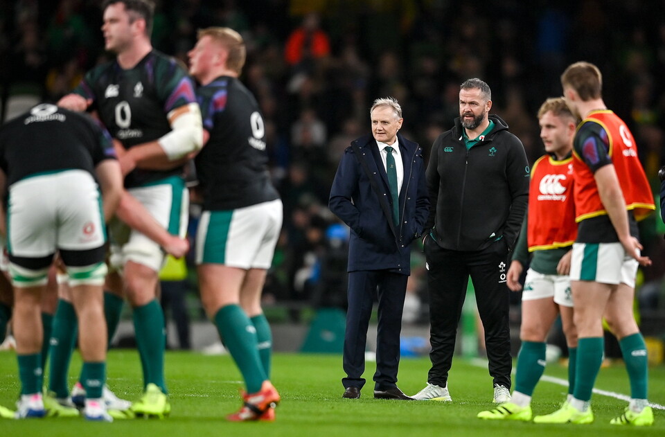 Joe Schmidt with Andy Farrell