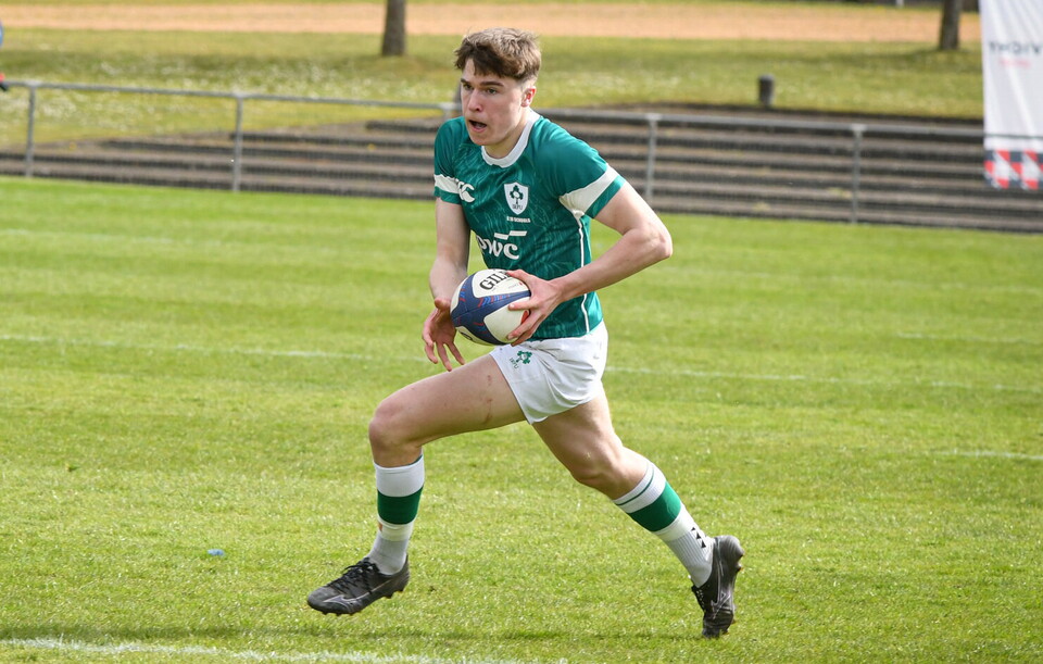 Daniel Murphy in action for the Ireland Schools side