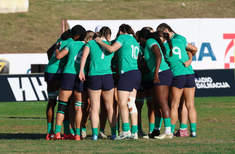 The Ireland team get ready to play Türkiye