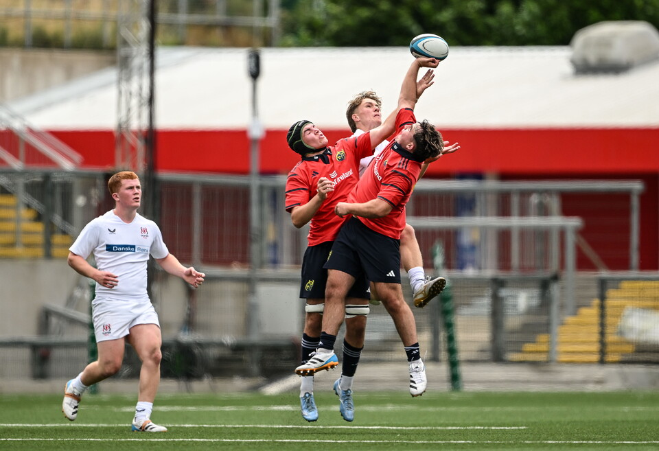 Action from the U-18 Schools Interpro opener in Belfast
