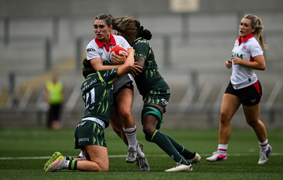 Katie Gilmour in possession for Ulster