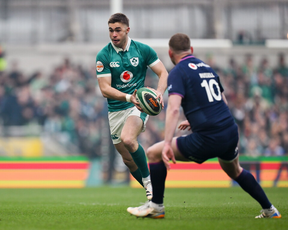 Jack Crowley in action against Scotland