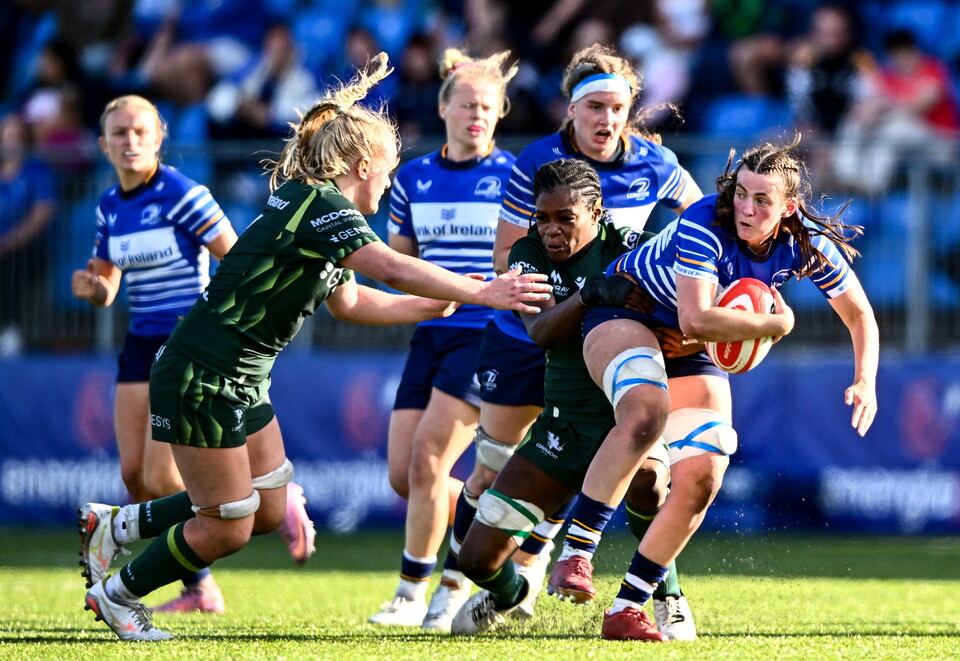 Regan Casey came off the bench for Leinster against Connacht