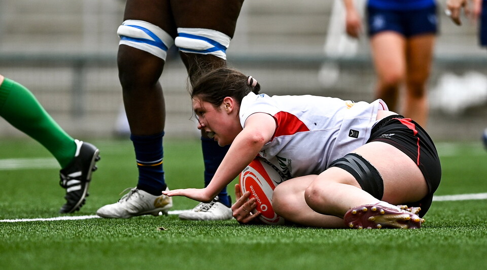 Olivia McKinley broke through to score Ulster's only try against Leinster