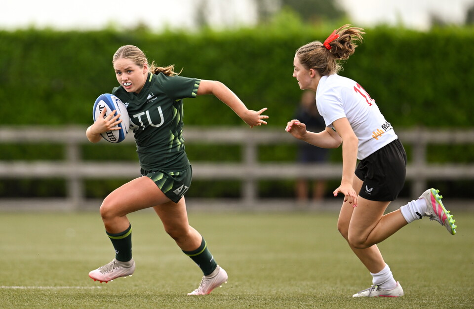 Leah McNamara in action for the Connacht U-18 Girls
