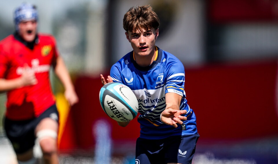 Leinster Schools scrum half Victor Chauvire