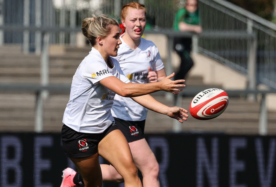 Rachael McIlroy in action for Ulster