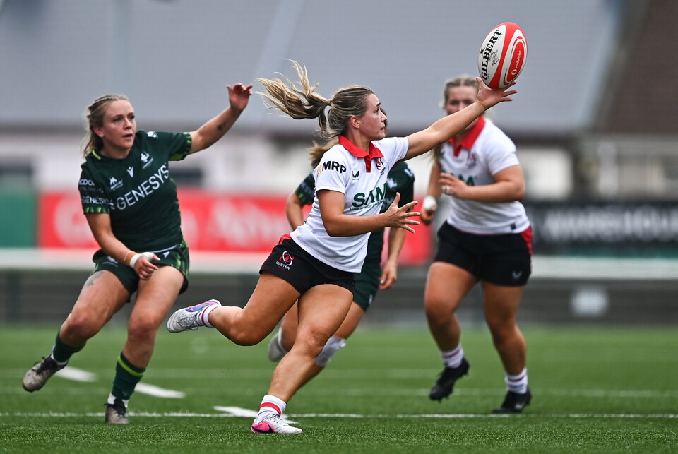 Ulster's Rachael McIlroy in action against Connacht