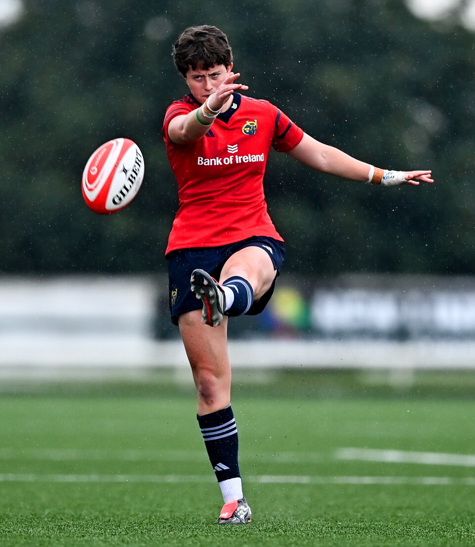Young out-half Caitríona Finn in action for Munster