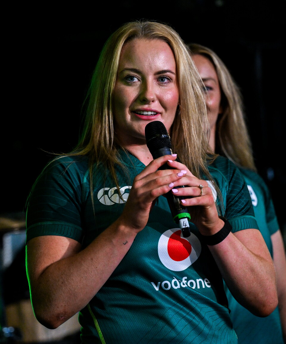 Fiona Tuite-O'Sullivan is pictured during the Ireland kit launch
