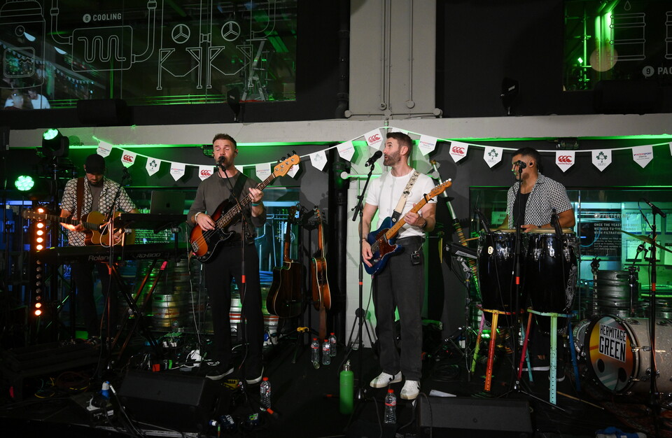 Hermitage Green played at the Ireland kit launch for 2026/27