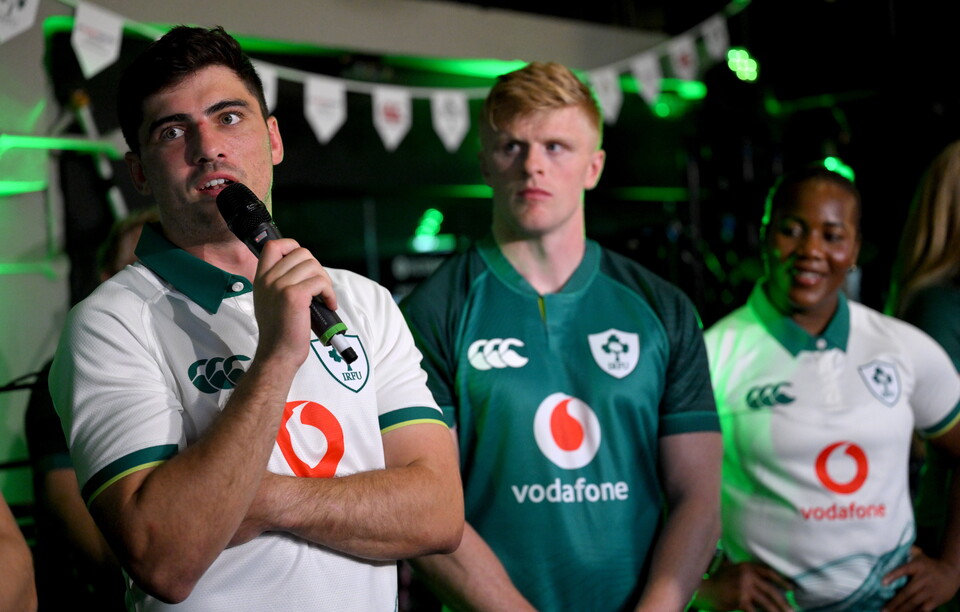 Jimmy O'Brien at the Ireland kit launch for 2026/27