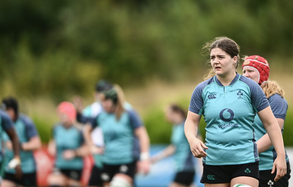 Jemima Adams Verling at an Ireland training session