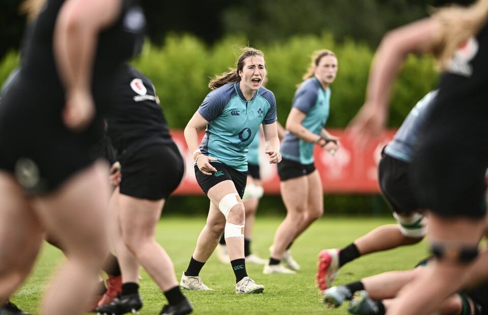 Eve Higgins during an Ireland training session