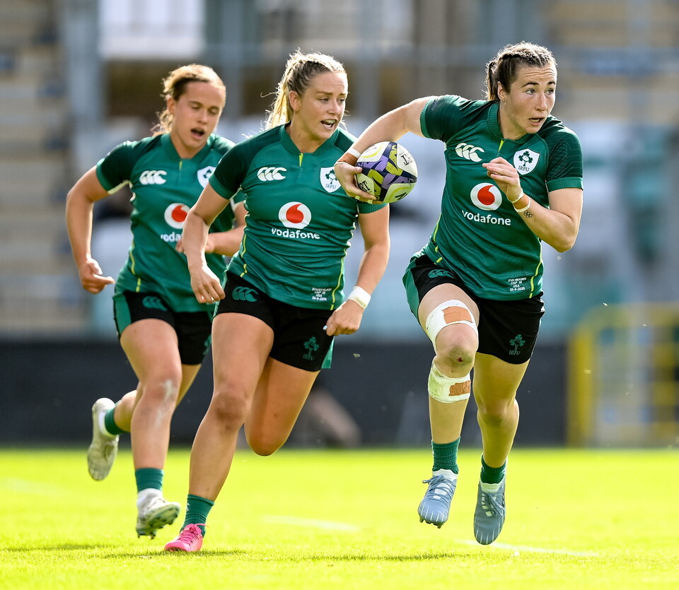 Eve Higgins leads an Irish attack