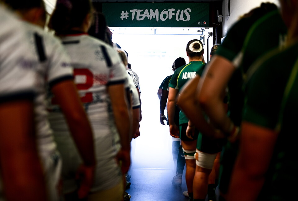 Inside the tunnel at Tallaght Stadium