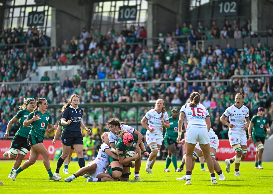 A view of the Tallaght Stadium crowd at Ireland v USA