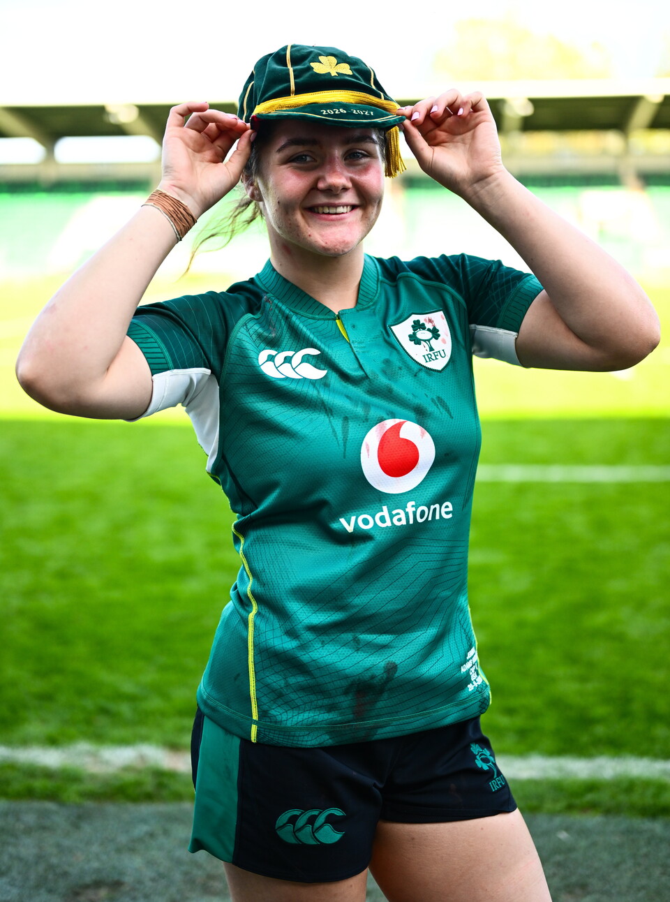 Jemima Adams Verling with her Ireland senior cap