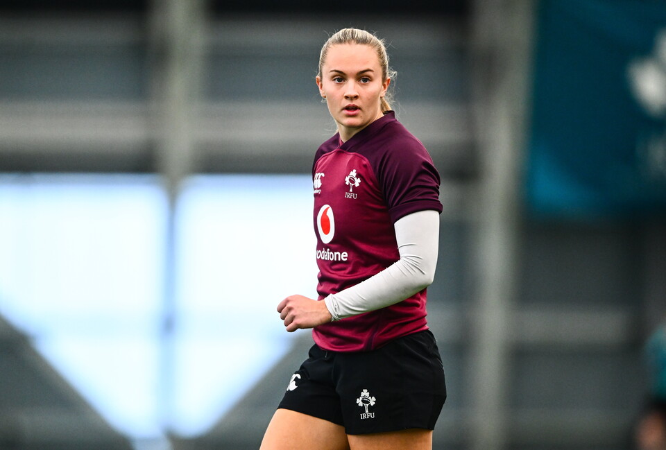 Lucia Linn at an Ireland training session
