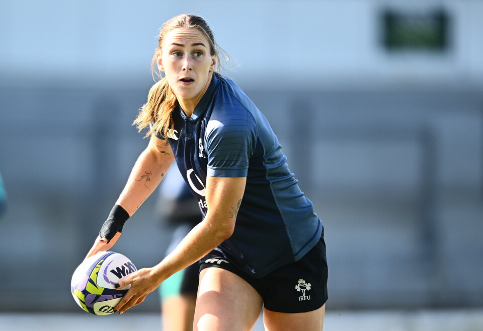 Anna McGann at the Ireland Captain's Run in Galway