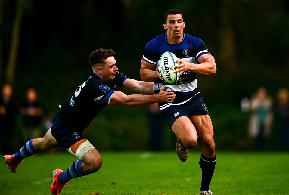 Jordan Conroy on the attack for Wanderers