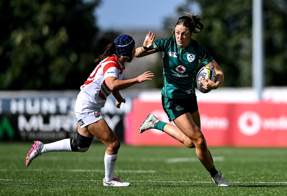 Anna McGann in action against Japan