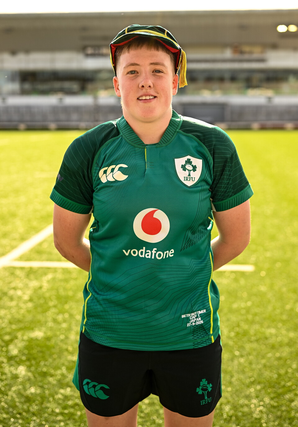 Beth Buttimer with her Ireland senior cap