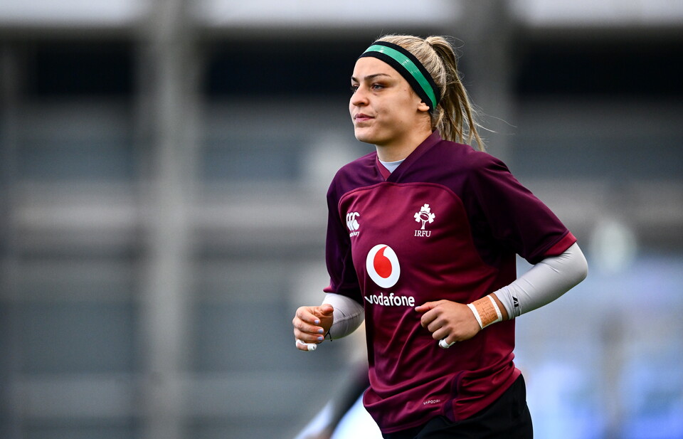 Erin King during an Ireland training session