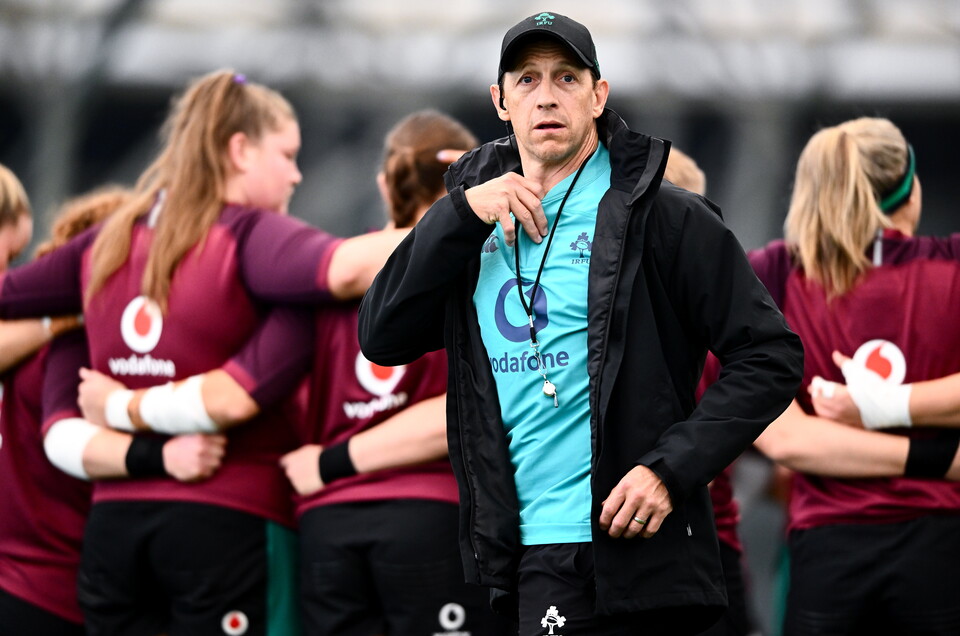 Ireland head coach Scott Bemand at training