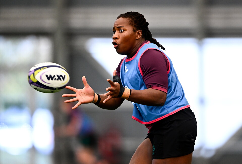 Leinster and Ireland's Linda Djougang