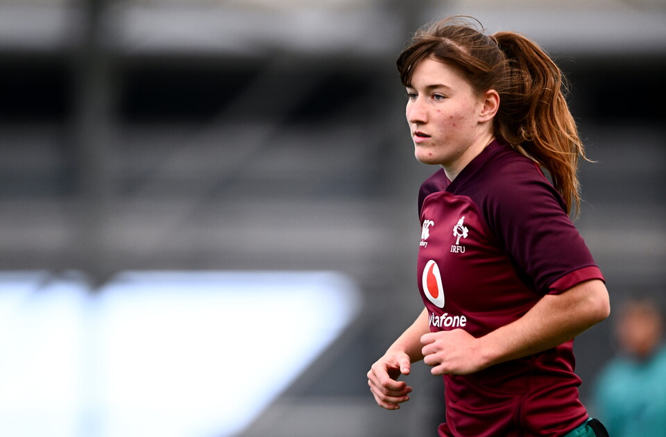 Niamh Gallagher during an Ireland training session