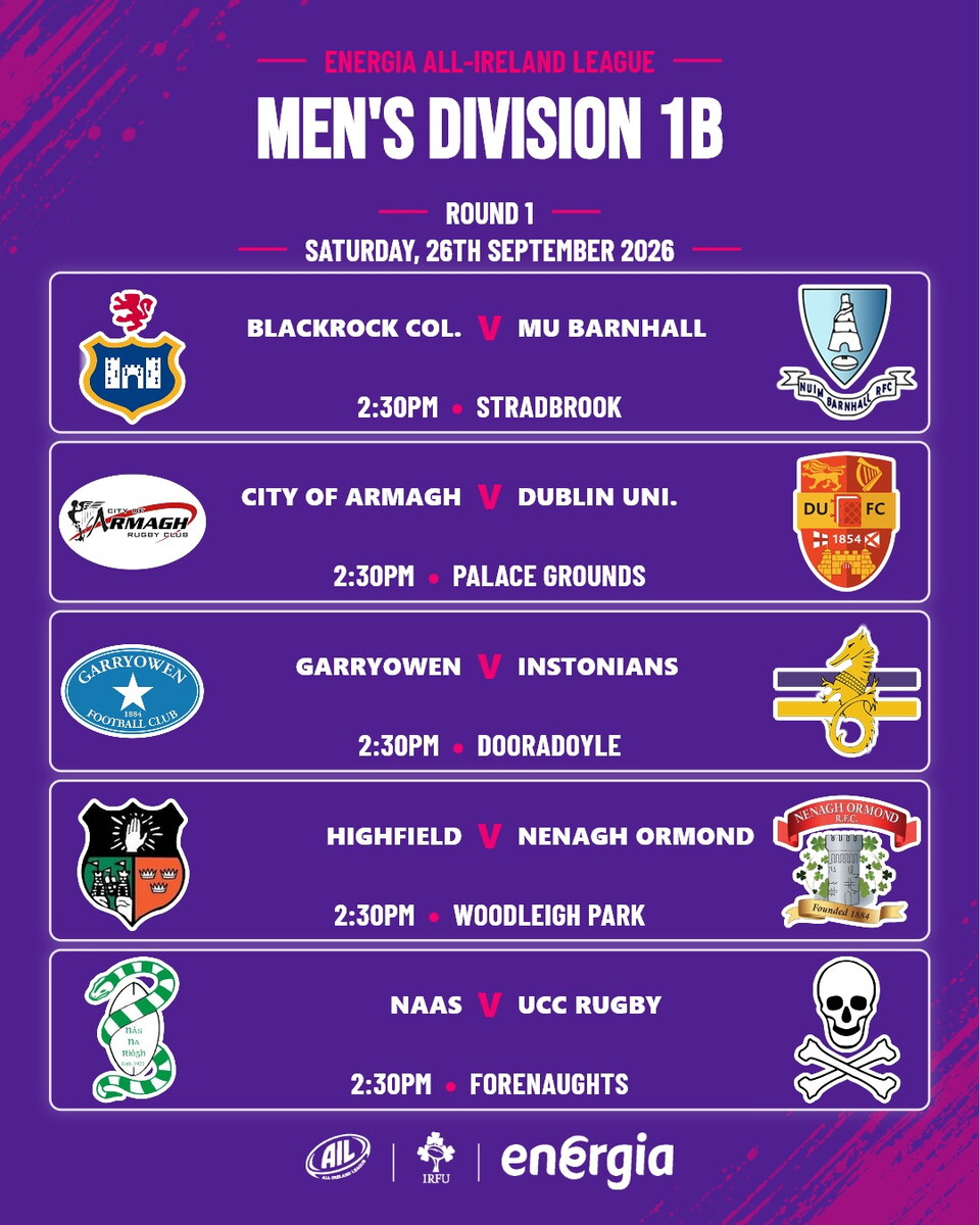 1B fixtures R1 2026-27