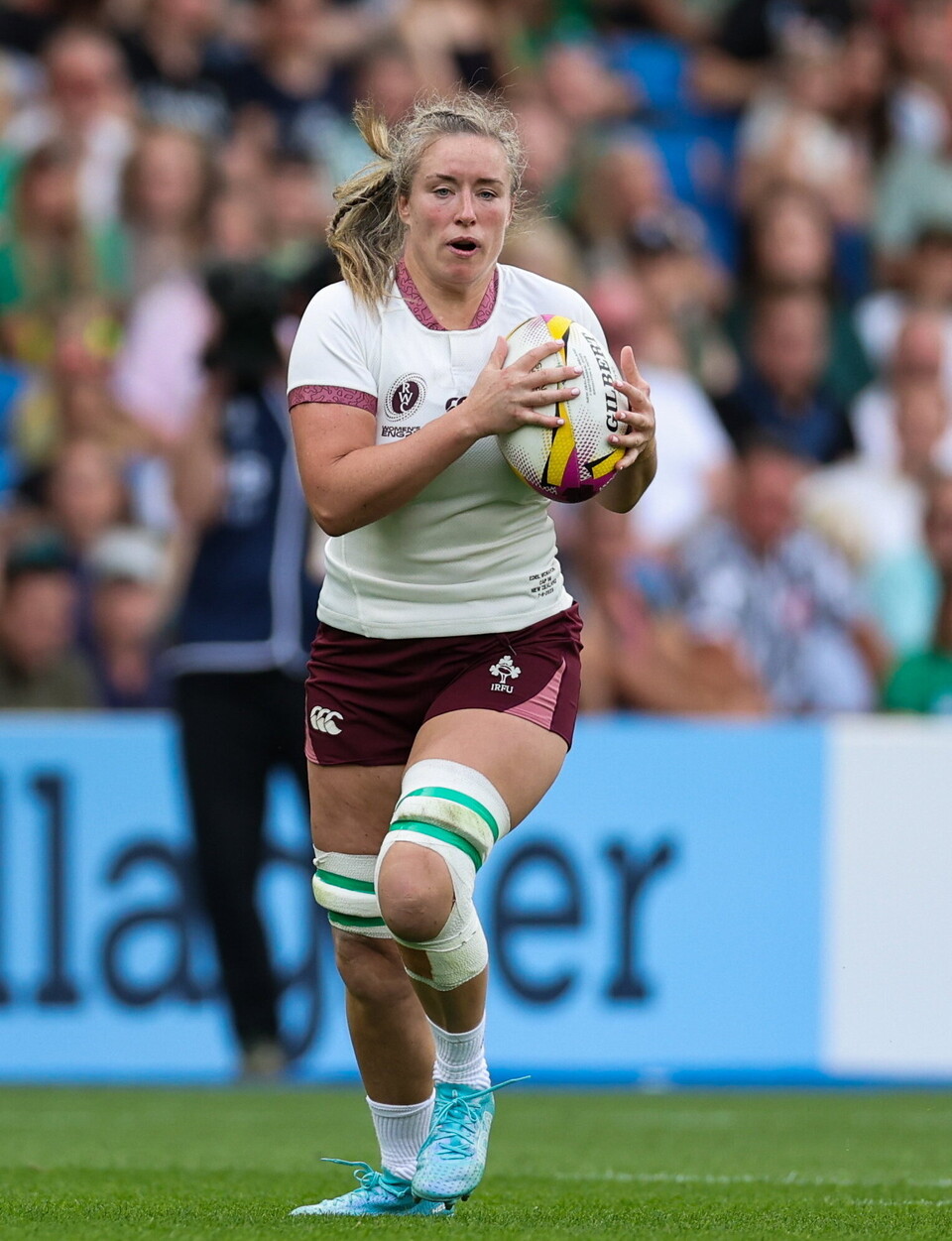Edel McMahon in action against New Zealand