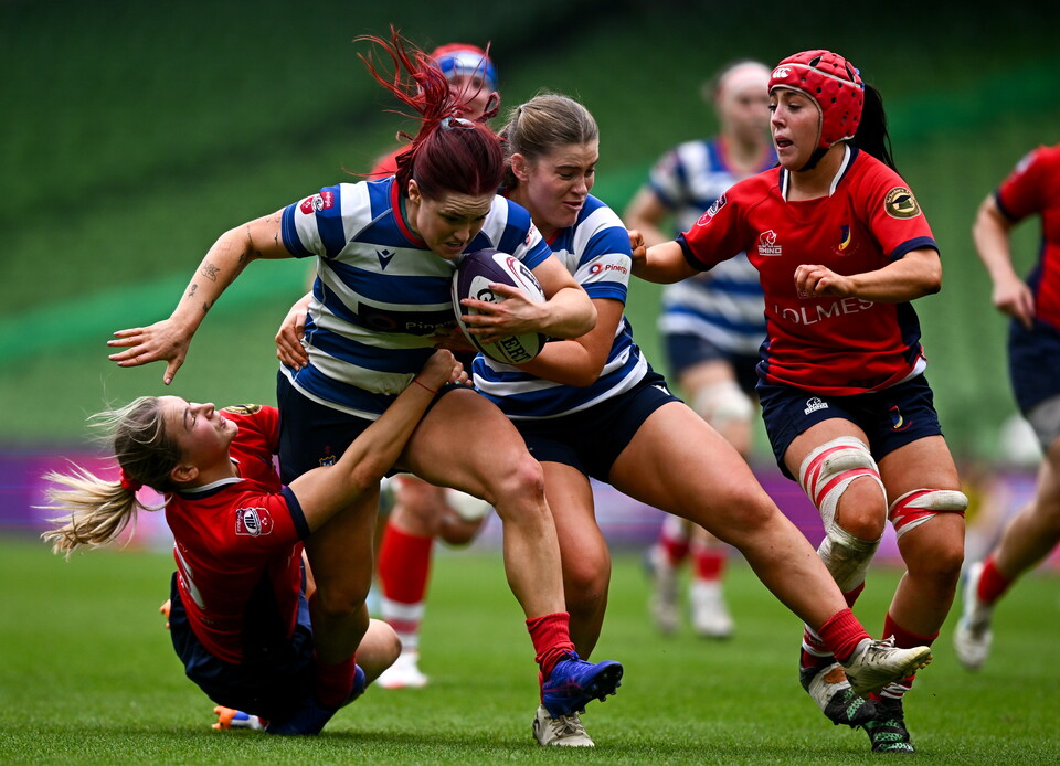 Boylan tries to break clear in the final