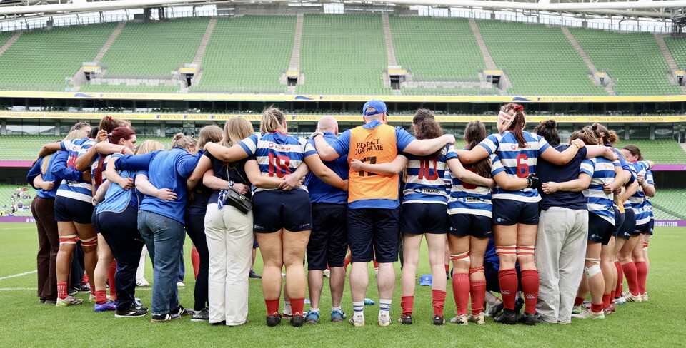 Blackrock huddle after final defeat